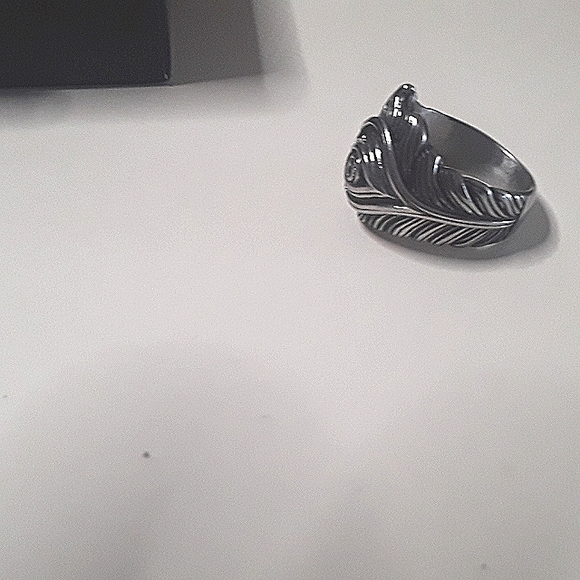 Stainless steel handcrafted ring set size 11 customized unique designs - Picture 3 of 15